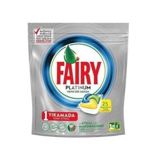 Fairy Platinum Hepsi Bir Arada Tablet Bulaşık Makinesi Deterjanı 25 Adet Deterjan kullananlar yorumlar